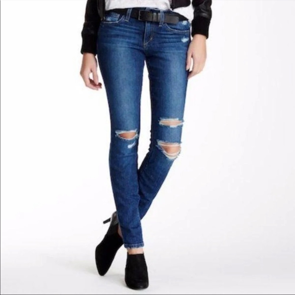 Joe jeans Sz 25 distress blue